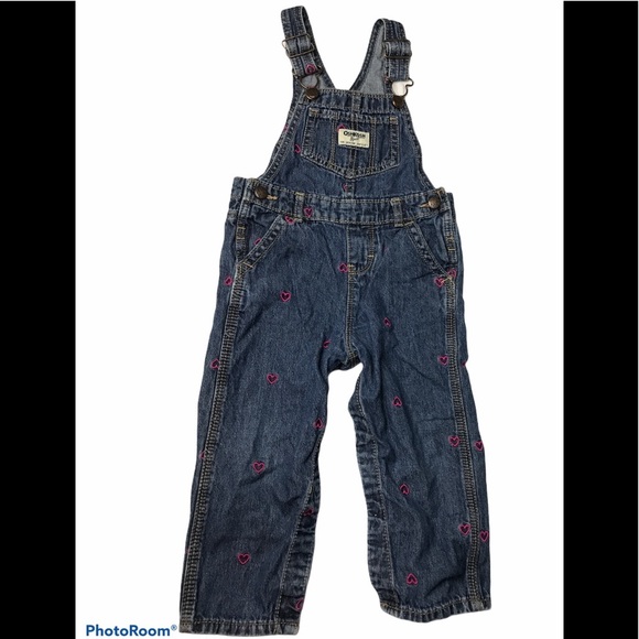 OSHKOSH B’GOSH Embroidered Overalls 24M - Picture 1 of 6